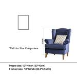 Wieco Art Framed Wall Art of Red Poppies and Daisies by Vincent Van Gogh Paintings Reproduction Abstract Canvas Prints for Home Living Room Decorations Bronze Gold Frame