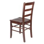 Winsome Benjamin Ladder Back Chair, Walnut, Set of 2
