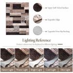 Modern Geometric 5x8 Area Rug in Chocolate