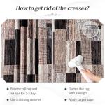 Modern Geometric 5x8 Area Rug in Chocolate