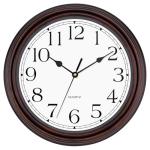 Foxtop 12 Inch Wall Clocks Battery Operated Silent Non-Ticking Classic Vintage Retro Wall Clock Decorative for Office Living Room Kitchen Home (Bronze)
