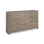 Signature Design by Ashley Culverbach Scandinavian 6 Drawer Dresser, Weathered Gray
