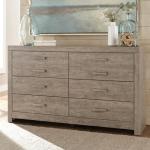 Signature Design by Ashley Culverbach Scandinavian 6 Drawer Dresser, Weathered Gray