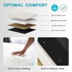 Wunlerlant 51.5" Oval Storage Bench End of Bed Storage Benches Linen Fabric Upholstered Ottoman Bench with Large Storage Space for Living Room Entryway Bedroom Hallway (Beige, 51.5 inch)