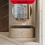 G153  Modern Simple Storage Bedroom Bedside Table Designer Home Living Room Italian Light Luxury Storage Three-Bucket Cabinet