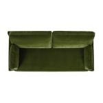 Jennifer Taylor Home Pasadena 75.5" Modern Living Room Farmhouse Performance Velvet Compact Sofa Couch for Small Spaces and Apartments in Olive Green