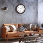 Foxtop 12 Inch Wall Clocks Battery Operated Silent Non-Ticking Classic Vintage Retro Wall Clock Decorative for Office Living Room Kitchen Home (Bronze)