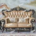 HS European leather sofa 123 combination large apartment villa luxury living room solid wood whole house