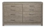 Signature Design by Ashley Culverbach Scandinavian 6 Drawer Dresser, Weathered Gray