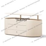 G153  Modern Simple Storage Bedroom Bedside Table Designer Home Living Room Italian Light Luxury Storage Three-Bucket Cabinet