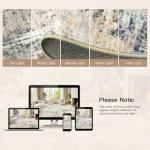 Lofus 8x10 Area Rug for Living Room, Gold Abstract Large Rugs with Non-Slip Backing, Neutral Modern Washable Carpet for Bedroom Dining Room Home Office Nursery Indoor