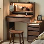 Solid wood dresser, bedside table integrated, chest of drawers
