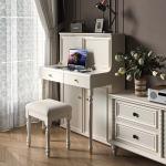 European Bedroom Vanity Table Makeup Bedside Organizer Corner Dressing Table Luxury Study Penteadeira Lounge Suite Furniture