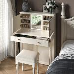 European Bedroom Vanity Table Makeup Bedside Organizer Corner Dressing Table Luxury Study Penteadeira Lounge Suite Furniture