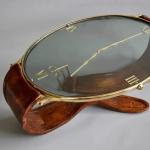 Italian light luxury villa coffee table living room creative special-shaped coffee table high-end oval coffee table