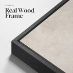 Large Framed Neutral Abstract Wall Art for Living Room, Set of 2 Black and Beige Modern Canvas Prints Paintings Artwork for Walls, Minimalist Block Lines Pictures for Hallway Office Wall Decor 24x36 In