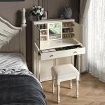 European Bedroom Vanity Table Makeup Bedside Organizer Corner Dressing Table Luxury Study Penteadeira Lounge Suite Furniture