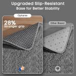 Ophanie 8x10 Area Rugs for Living Room, Upgrade Non-Slip Fluffy Soft Large Shag Bedroom Carpet, Grey Big Indoor Thick Nursery Rug, Gray Carpets for Boy and Girls Room Dorm Home Decor Aesthetic