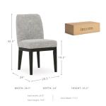 Signature Design by Ashley Burkhaus Traditional Upholstered Dining Chair, Set of 2, Dark Brown