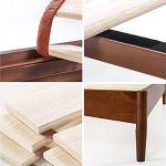 Zinus Linda Mid Century Wood Platform Bed Frame/Solid Wood Foundation/Wood Slat Support/No Box Spring Needed/Easy Assembly, Queen