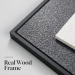 Large 3D Textured Framed Blue and White Abstract Wall Art for Living Room, 3 Piece Modern Artwork for Walls, Minimalist Navy Blue Geometric Paintings for Hallway, Stair, Office Wall Decor 24x36 In