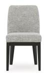 Signature Design by Ashley Burkhaus Traditional Upholstered Dining Chair, Set of 2, Dark Brown