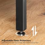 HOOBRO 3-Piece Industrial Dining Table Set, Kitchen Table, Space Saving Dinette for Kitchen, Dining Room, Small Space, Breakfast Nook, Living Room, Party, Rustic Brown and Black BF75CZ01G1