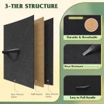 WLIVE Tall Black Dresser for Bedroom with 10 Drawers, Chest of Drawers, Dressers Bedroom Furniture, Storage Organizer Unit with Fabric Bins for Closet, Hallway, Living Room, Entryway