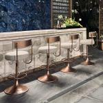 Minimalist Black Bar Stool Chair Swivel Modern Italian Sturdy Dining Chairs Ergonomic Unique Sillas De Comedor Dining Furniture