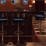 Minimalist Black Bar Stool Chair Swivel Modern Italian Sturdy Dining Chairs Ergonomic Unique Sillas De Comedor Dining Furniture