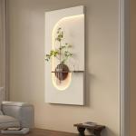 3D Textured LED Neutral Wall Art Decor for Living Room, Large Modern Minimalist Beige Sandstone Vertical Artwork for Walls, Cozy Home Lighted Wall Decor for Hallway, Dining Room, Bedroom, Office