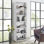 GRUSIGN 71" Tall 6-Tier Bookshelf, Large Open Display Bookcase with Ample Storage, Floor Standing Book Shelf for Living Room, Home Office, Bed Room, White