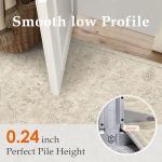 HUGEAR 8x10 Machine Washable Area Rugs Vintage Beige - Neutral Living Room Bedroom Rug Non Slip Stain Resistant Low Pile Aesthetic Throw Carpet Kids & Pet Friendly