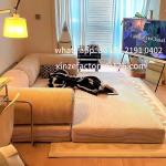 Customizable All-sponge sofa, corduroy freely combinable fabric small-sized dual-purpose foldable sofa bed