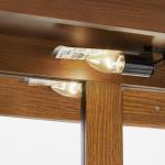 Display Cabinet with Adjustable Shelves Mirrored Back Panel Tempered Glass Doors Curio Cabinet Glass Display Cabinet for Home