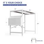 Pamray 32 Inch Computer Desk for Small Spaces with Storage Bag, Home Office Work Desk with Headphone Hook, Small Office Desk Study Writing Table