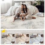 8x10 Area Rugs for Living Room - Washable Rug Modern Abstract Soft Large Neutral Non-Slip Carpet Indoor Floor Stain Resistant Thin Carpets for Bedroom Dining Room Farmhouse Nursery Home Office Multi