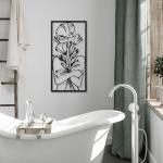 Cindeer 4 Pcs Metal Wall Art Decor Minimalist Abstract Woman Wall Art Line Drawing metal line art Home Hanging Art Decor for Bedroom Kitchen Bathroom Living Room(Fresh,Black)