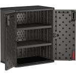 NEW-9 Cubic Ft. Heavy-Duty Resin Cabinet with 2 Shelves, Dark Grey