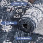 WEZVIX Washable 8x10 Area Rug for Living Room,Traditional Vintage Floral Large Rug,Soft Low Pile Boho Carpet for Dining Room,Guestroom,Office,Kids Room,Farmhouse,Nursery,Living Room Decor