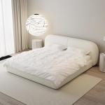 Decor Aesthetic Double Bed Art Queen Size Soft Backrest Headboard Beds Bedside Table Drawers Bedroom Sets Full Set Furniture