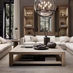 *---Fair Price Nordic European Style Oak Wood Frame High Quality Coffee Table