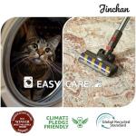 jinchan 8x10 Large Area Rug Vintage Washable Non-Slip Rug for Living Room Bedroom Dining Room Kitchen Home Office Thin Elegant Retro Lightweight Chenille Rug Warm Taupe