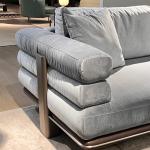 New Luxury Italian Design Modular Leather Fabric Single Seat Sofa Living Room Apartment Mall or Hotel