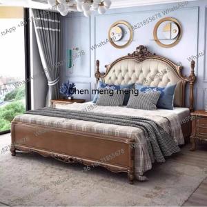 F150Legs Elegant Large Double Bed Bedside Table Decor Loft Bedroom Double Bed Frames Headboards Camas De Dormitorio Furniture Ho