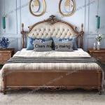 F150Legs Elegant Large Double Bed Bedside Table Decor Loft Bedroom Double Bed Frames Headboards Camas De Dormitorio Furniture Ho