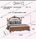 Legs Elegant Large Double Bed Bedside Table Decor Loft Bedroom Double Bed Frames Headboards Camas De Dormitorio Furniture Home