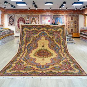 250x350cm High-end Persian Silk Carpets Living Room Large Medallion Handmade Oriental Rugs for Villa Bedroom Luxury Home Decor