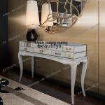 B7304 French light luxury black special-shaped multi-small drawers painted large flat-floor villa clubhouse bedside table