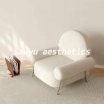 White Low Living Room Chairs Sofa Nordic Arm Luxury Modern Reading Throne Beauty Chairs Bar Stools Poltrona Hotel Furniture